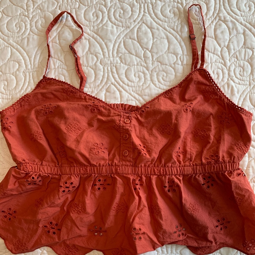 BP burnt orange crop top